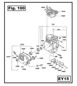 EY15-610 TANQUE DE GASOLINA COMPLETO ROBIN