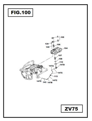 ZV75-105B ABRASADERA DE LA TAPA TACOM