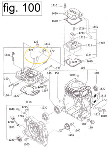 EH12-120 GUIA DE VALVULA MOTOR EH12-2