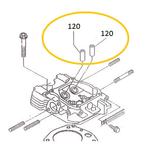 EH12-120 GUIA DE VALVULA MOTOR EH12-2