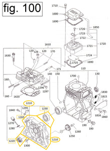 EH12-1210 TAPA CARTER COMPLETA MOTOR EH12-2