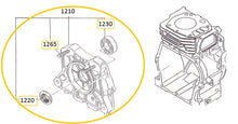 Cargar imagen en el visor de la galería, EH12-1210 TAPA CARTER COMPLETA MOTOR EH12-2