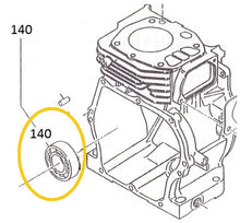 Cargar imagen en el visor de la galería, EH12-140 BALERO MOTOR EH12-2