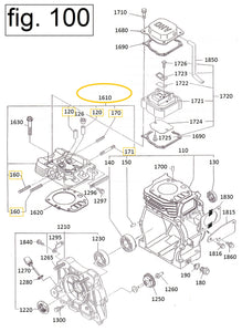 EH12-1610 CABEZA DEL CILINDRO COMPLETA MOTOR EH12-2