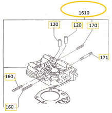 Cargar imagen en el visor de la galería, EH12-1610 CABEZA DEL CILINDRO COMPLETA MOTOR EH12-2