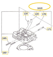 Cargar imagen en el visor de la galería, EH12-1610 CABEZA DEL CILINDRO COMPLETA MOTOR EH12-2