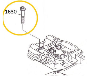 EH12-1630 TORNILLO CABEZA DEL CILINDRO MOTOR EH12-2