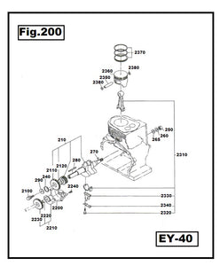 EY40-410 PALANCA  ACELERADOR  ROBIN