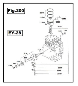 EY28-410 PALANCA ACELERADOR ROBIN