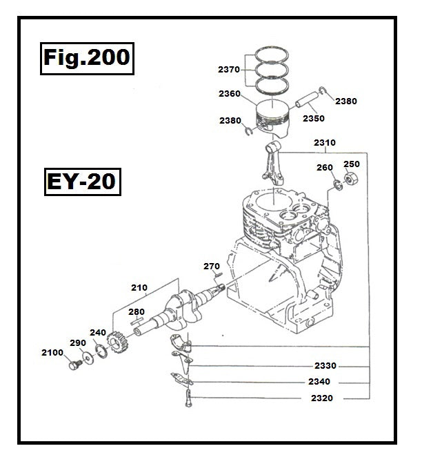 EY20-2360 PISTON ESTANDAR ROBIN