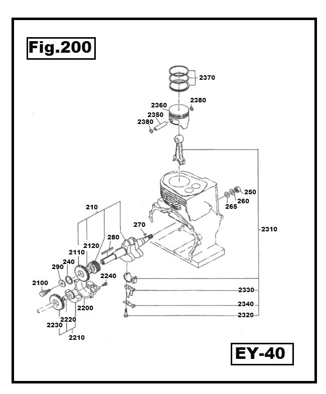 EY40-2210 ENGRANE COMPLETO ROBIN