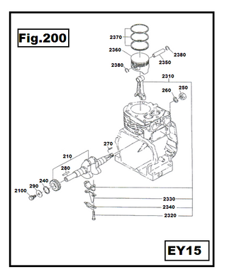 EY15-2360 PISTON ESTANDAR ROBIN