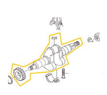 Cargar imagen en el visor de la galería, EH12-210 CIGUEÑAL COMPLETO MOTOR EH12-2