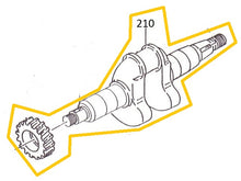 Cargar imagen en el visor de la galería, EH12-210 CIGUEÑAL COMPLETO MOTOR EH12-2