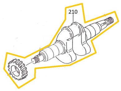 EH12-210 CIGUEÑAL COMPLETO MOTOR EH12-2