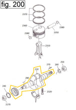 Cargar imagen en el visor de la galería, EH12-210 CIGUEÑAL COMPLETO MOTOR EH12-2