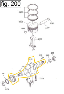 EH12-210 CIGUEÑAL COMPLETO MOTOR EH12-2