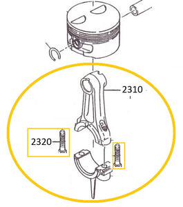 EH12-2310 BIELA COMPLETA MOTOR EH12-2