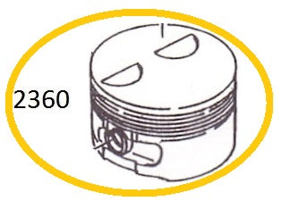 EH12-2360A PISTON 0.25MM MOTOR EH12-2