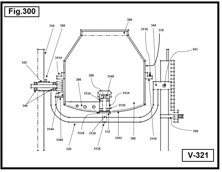 V-321 -3114 BASE CREMALLERA