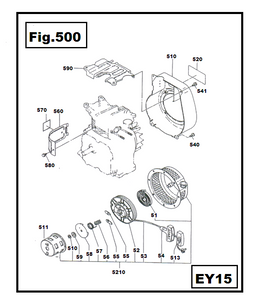 EY15-610 TANQUE DE GASOLINA COMPLETO ROBIN