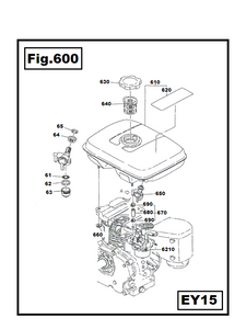 EY15-650 LLAVE DE PASO COMPLETA ROBIN