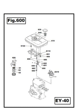 EY40-650 LLAVE DE PASO COMPLETO ROBIN