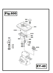 EY40-630 TAPA DEL TANQUE ROBIN