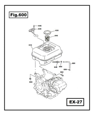 EX27-630 TAPA TANQUE ROBIN