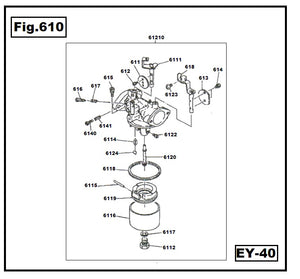 EY40-650 LLAVE DE PASO COMPLETO ROBIN