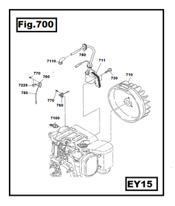 EY15-5210 POLEA RETRACTIL COMPLETO ROBIN