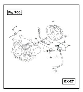 EX27-2350 PERNO PISTON ROBIN