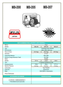 FICHTA TECNICA MOTO-BOMBA 2"